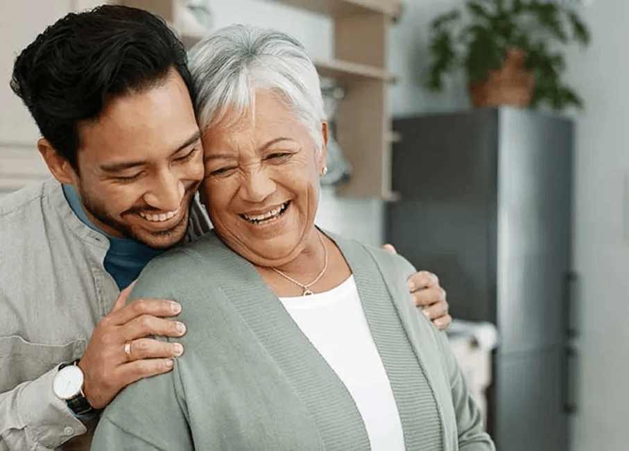 Image - Happy son and mother