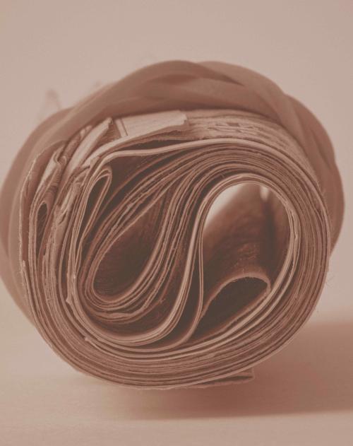 Close up of a bunch or rolled up cash notes